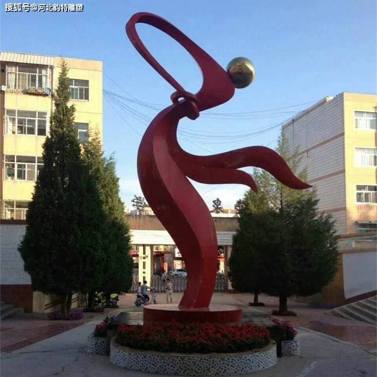 开云 开云体育官网红领巾雕塑 不锈钢学校雕塑(图3)