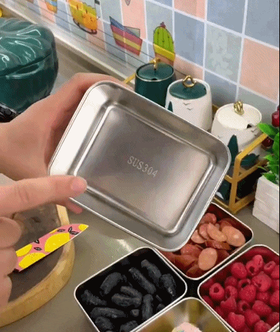 Kaiyun 开云让冰箱大3倍的秘密！399元到手5件！食品级不锈钢保鲜盒卖爆了！(图5)