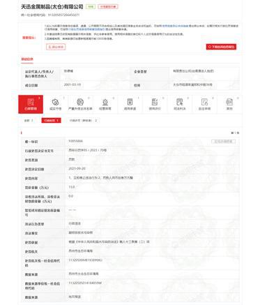 天迅金属制品(太仓)有限公司超标排放水污染物被罚13万元Kaiyun 开云体育(图1)